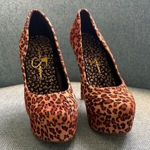 Jessica Simpson Animal Print Heels